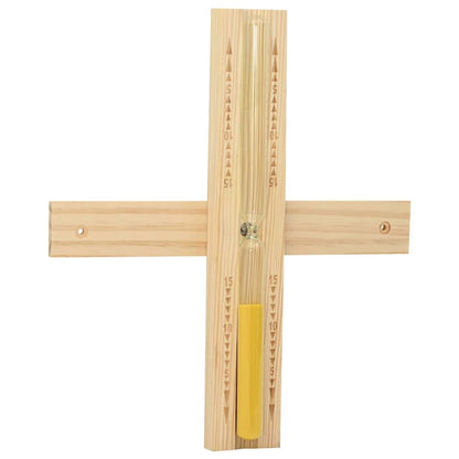 Sauna Zubehör Set 4 Pcs Braun Massives Kiefernholz Und Hanf