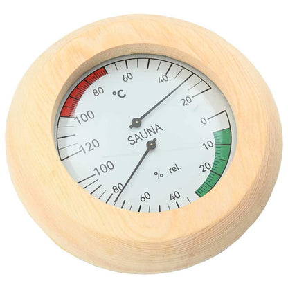 Sauna Zubehör Set 4 Pcs Braun Massives Kiefernholz Und Hanf
