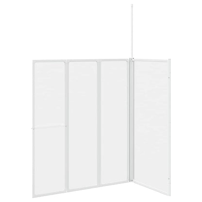Badewannenbildschirm Matt 120 X 70 X 137 Cm Aluminium