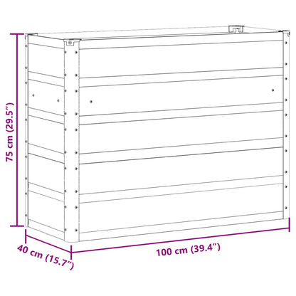 Pflanzkübel 100 X 40 X Stahl