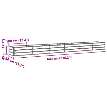 Pflanzkübel 600 X 80 X Stahl