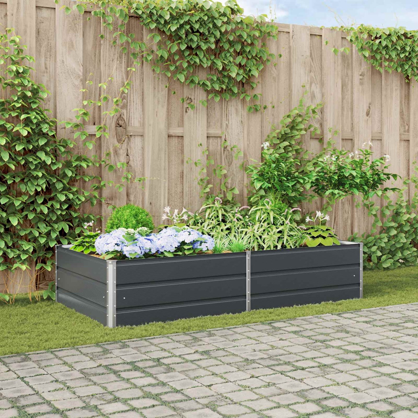 Pflanzkübel Pastellgrün Verzinkter Stahl