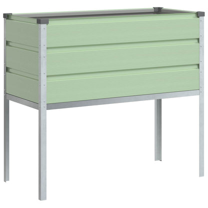 Pflanzkübel Pastellgrün 100 X 45 X 90 Cm Verzinkter Stahl