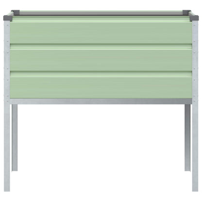 Pflanzkübel Pastellgrün 100 X 45 X 90 Cm Verzinkter Stahl