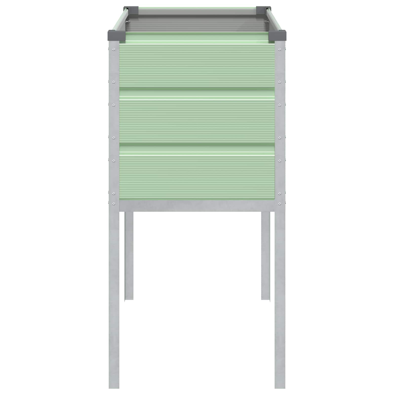Pflanzkübel Pastellgrün 100 X 45 X 90 Cm Verzinkter Stahl