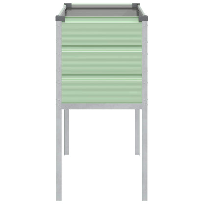 Pflanzkübel Pastellgrün 100 X 45 X 90 Cm Verzinkter Stahl