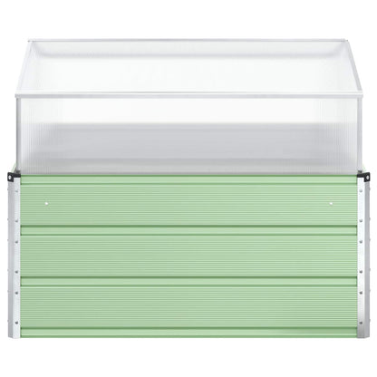 Pflanzkübel Pastellgrün 100 X 100 X 77 Cm Verzinkter Stahl