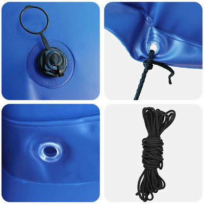 Winter Pool Kissen Blau Ø 310 X 180 Cm Pvc