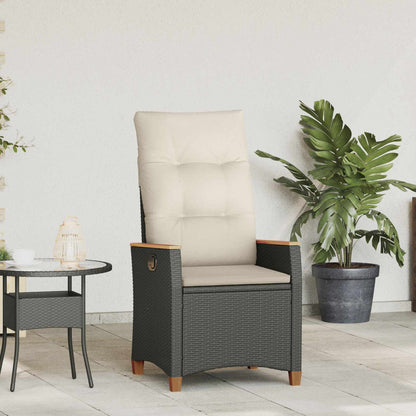 Verstellbarer Gartenstuhl 2 Pcs Poly-Rattan