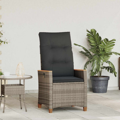 Verstellbarer Gartenstuhl 2 Pcs Poly-Rattan