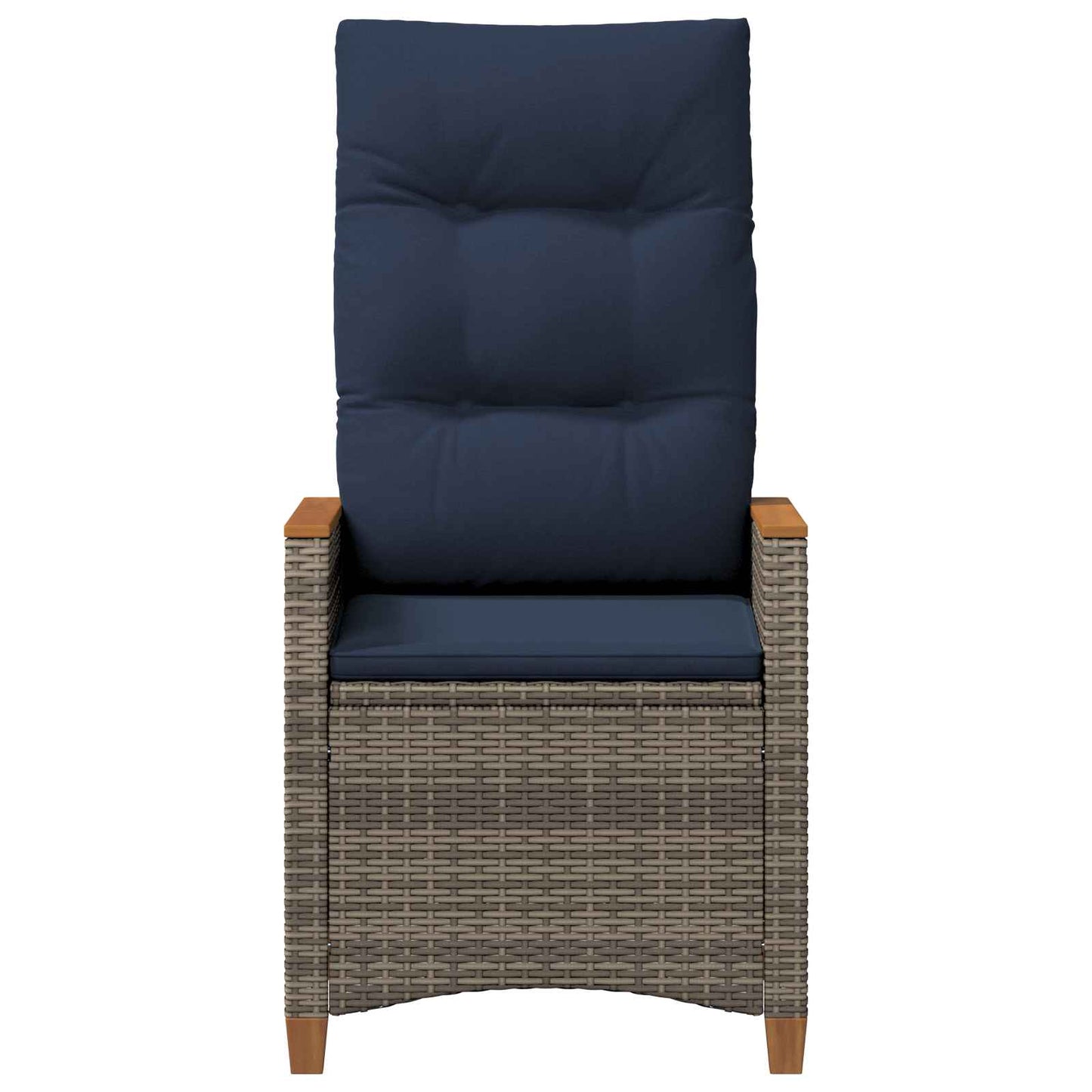Verstellbarer Gartenstuhl 2 Pcs Poly-Rattan