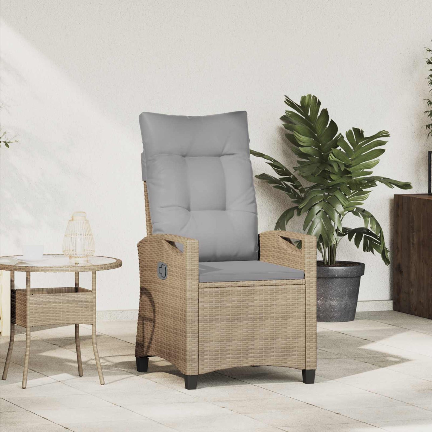 Verstellbarer Gartenstuhl 56 X 60 X 112 Cm Stahl