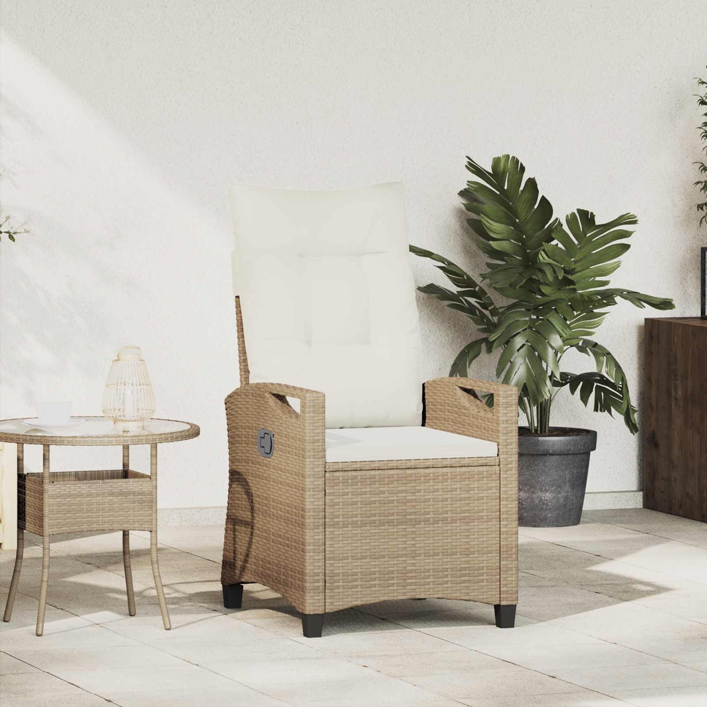 Verstellbarer Gartenstuhl 56 X 60 X 112 Cm Stahl