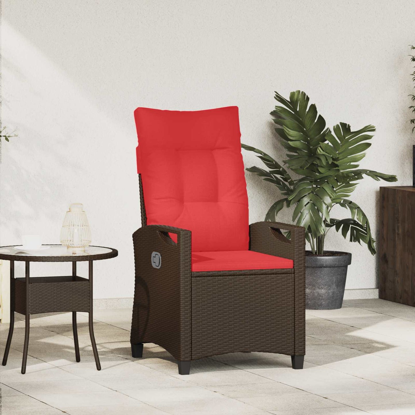 Verstellbarer Gartenstuhl 56 X 60 X 112 Cm Stahl