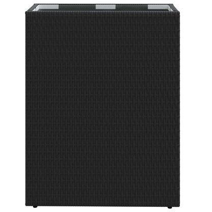 Hoher Pflanzkübel 55 X 22 X 70 Cm Poly-Rattan