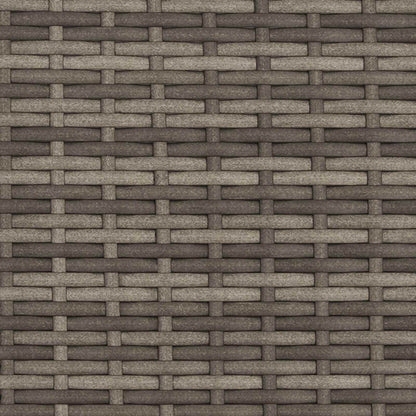 Gartenpflanzer Mit Gitter Grau Poly-Rattan
