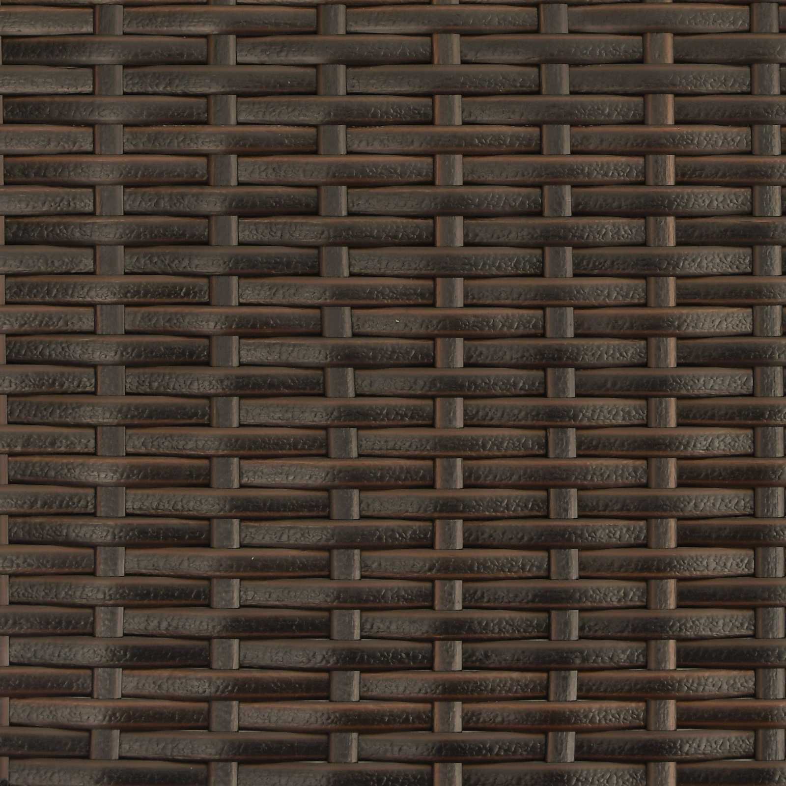 Außen-Mülltonne Braun 40 X 40 X 80 Cm Poly-Rattan