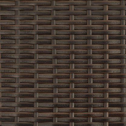 Außen-Mülltonne Braun 40 X 40 X 80 Cm Poly-Rattan