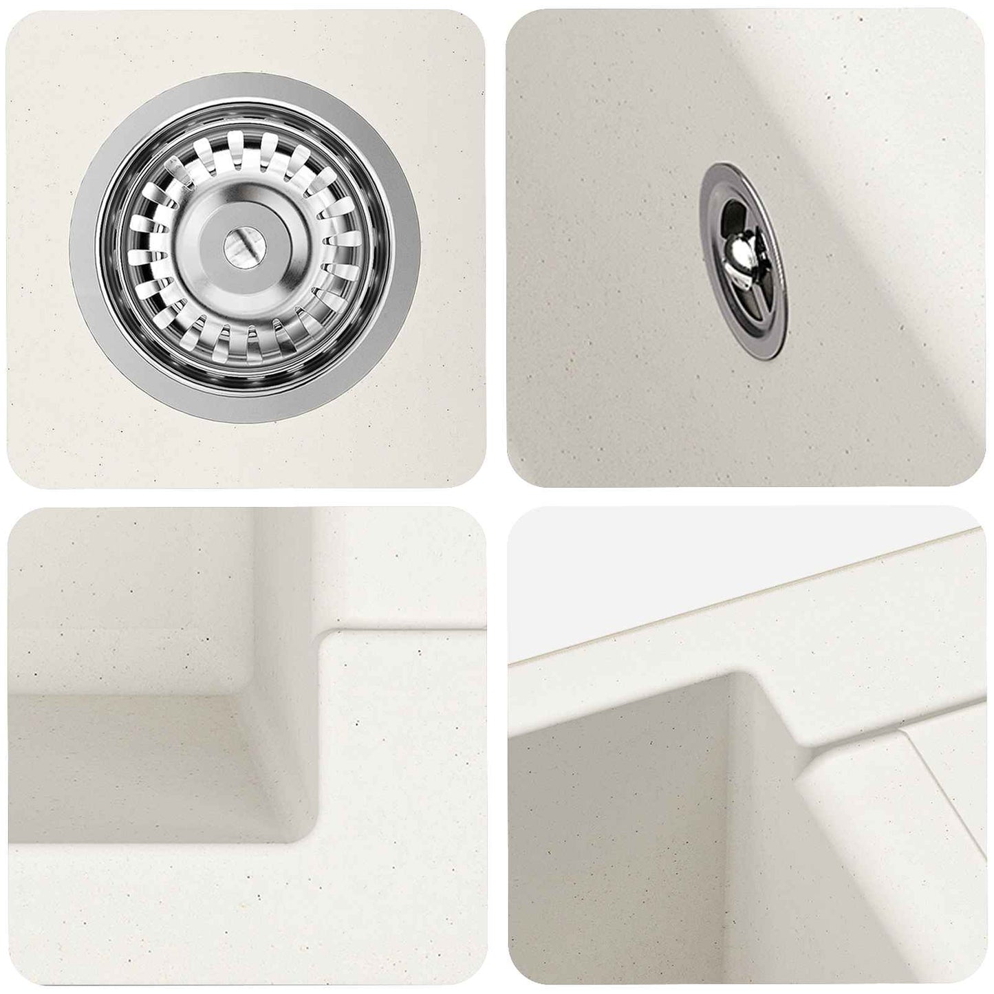 Waschbecken 620 X 500 Mm 80% Quarz Und 20% Harz