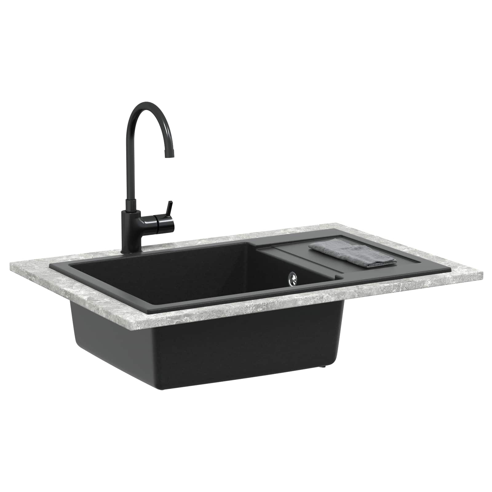 Waschbecken 780 X 500 Mm 80% Quarz Und 20% Harz