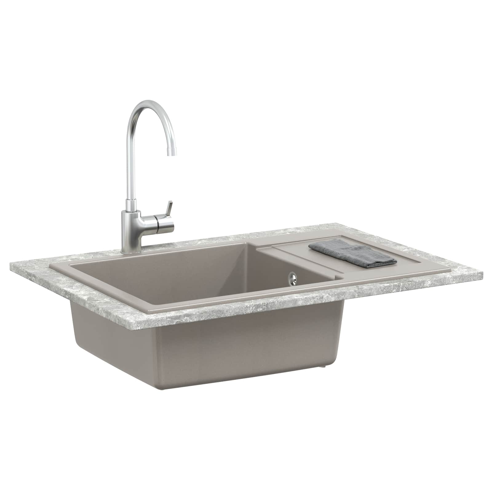 Waschbecken 780 X 500 Mm 80% Quarz Und 20% Harz
