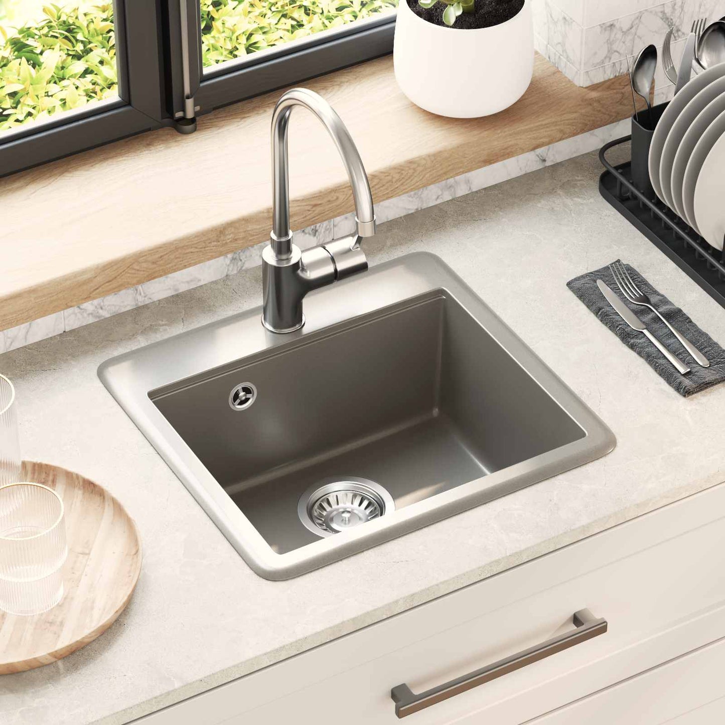 Waschbecken 80% Quarz Und 20% Harz