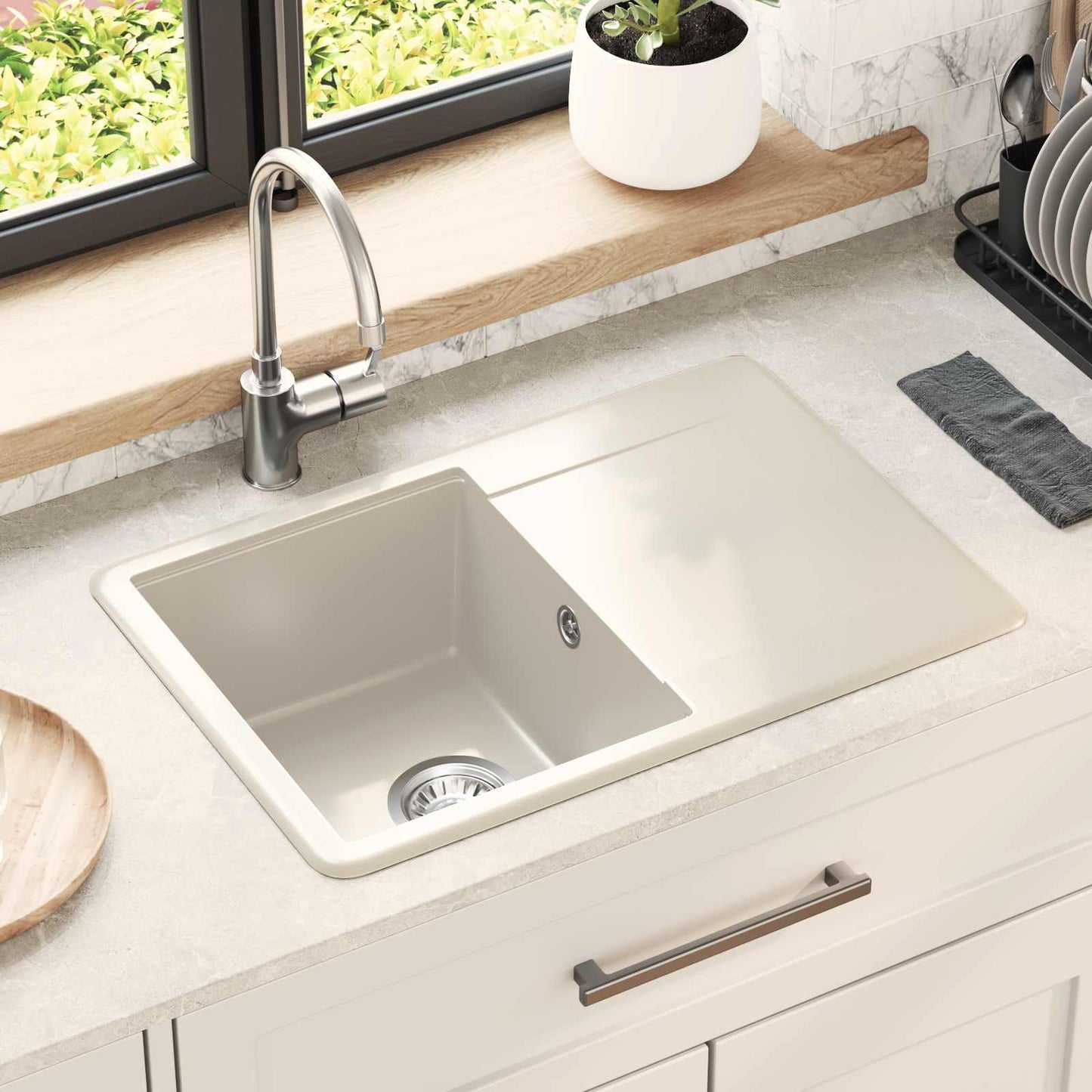 Waschbecken 80% Quarz Und 20% Harz