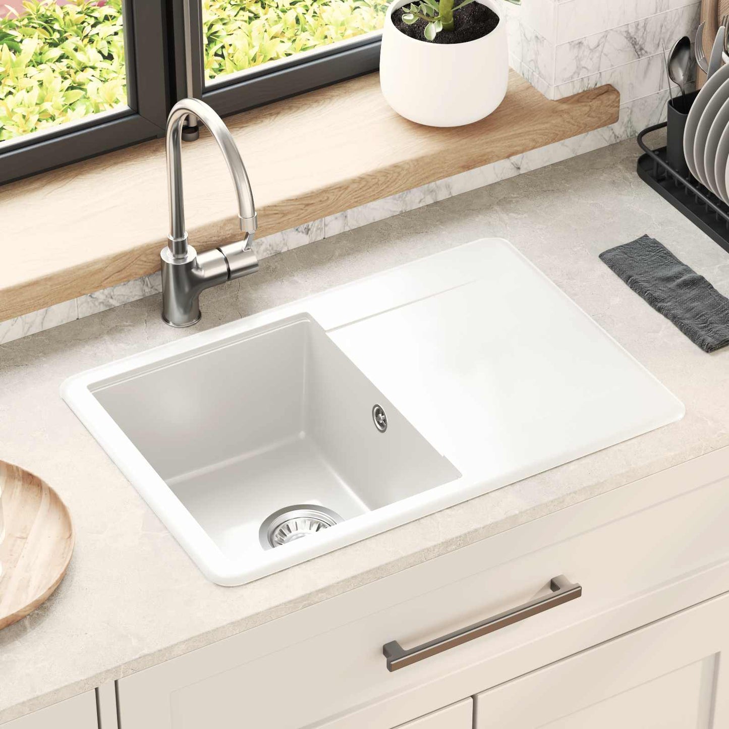 Waschbecken 80% Quarz Und 20% Harz