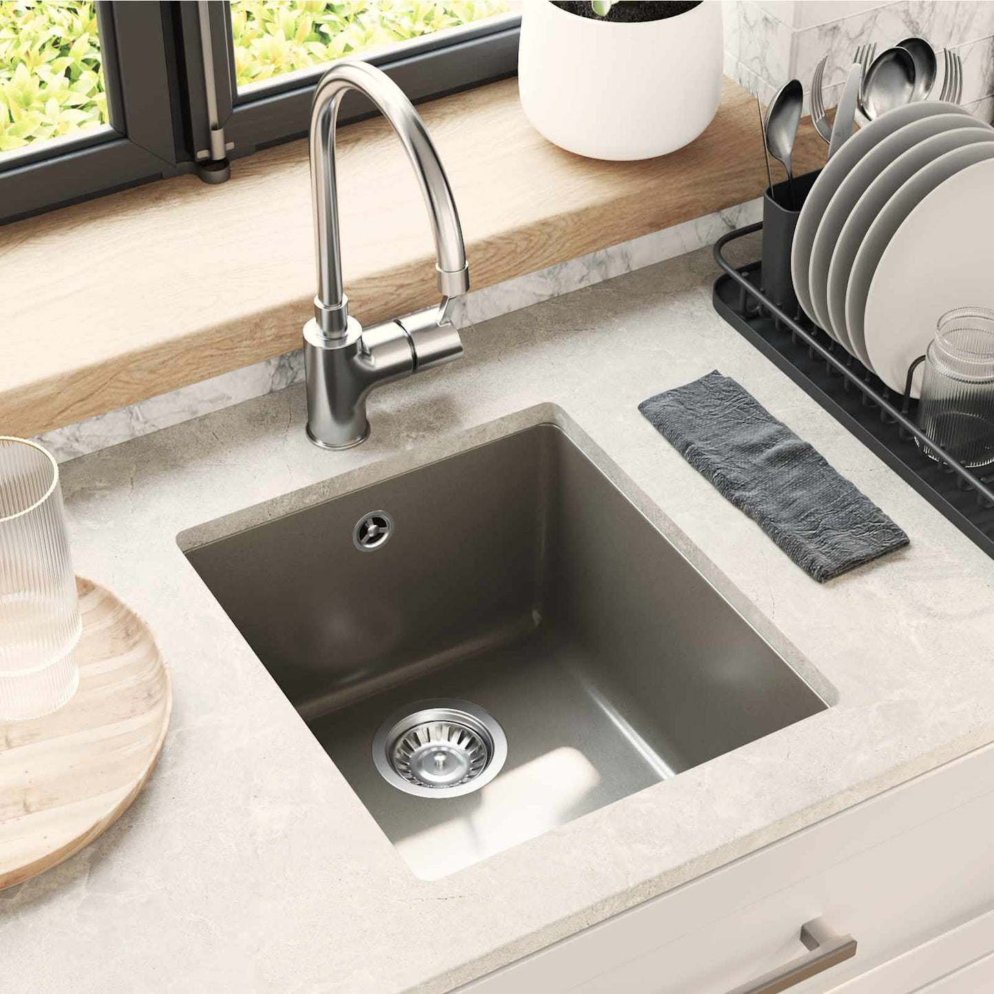 Waschbecken 80% Quarz Und 20% Harz