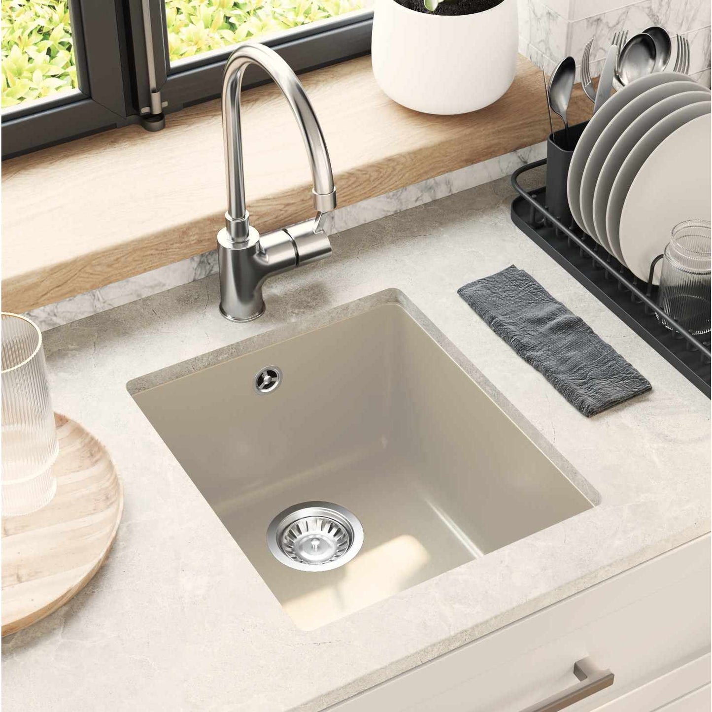 Waschbecken 80% Quarz Und 20% Harz