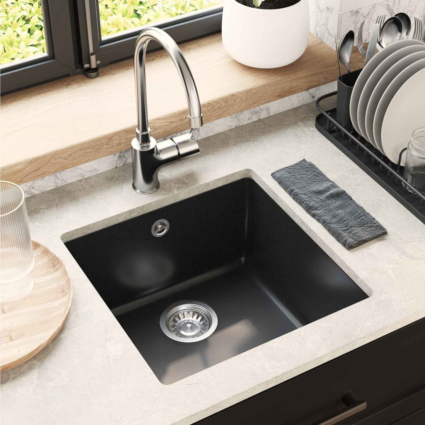 Waschbecken 80% Quarz Und 20% Harz