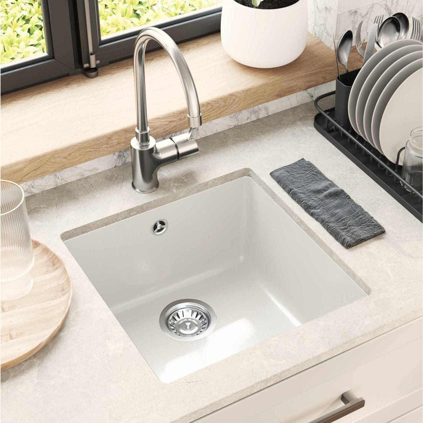 Waschbecken 80% Quarz Und 20% Harz