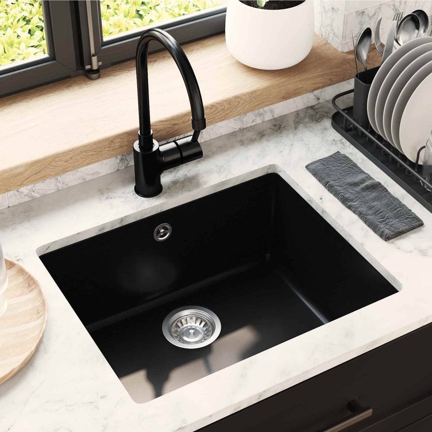 Waschbecken 80% Quarz Und 20% Harz