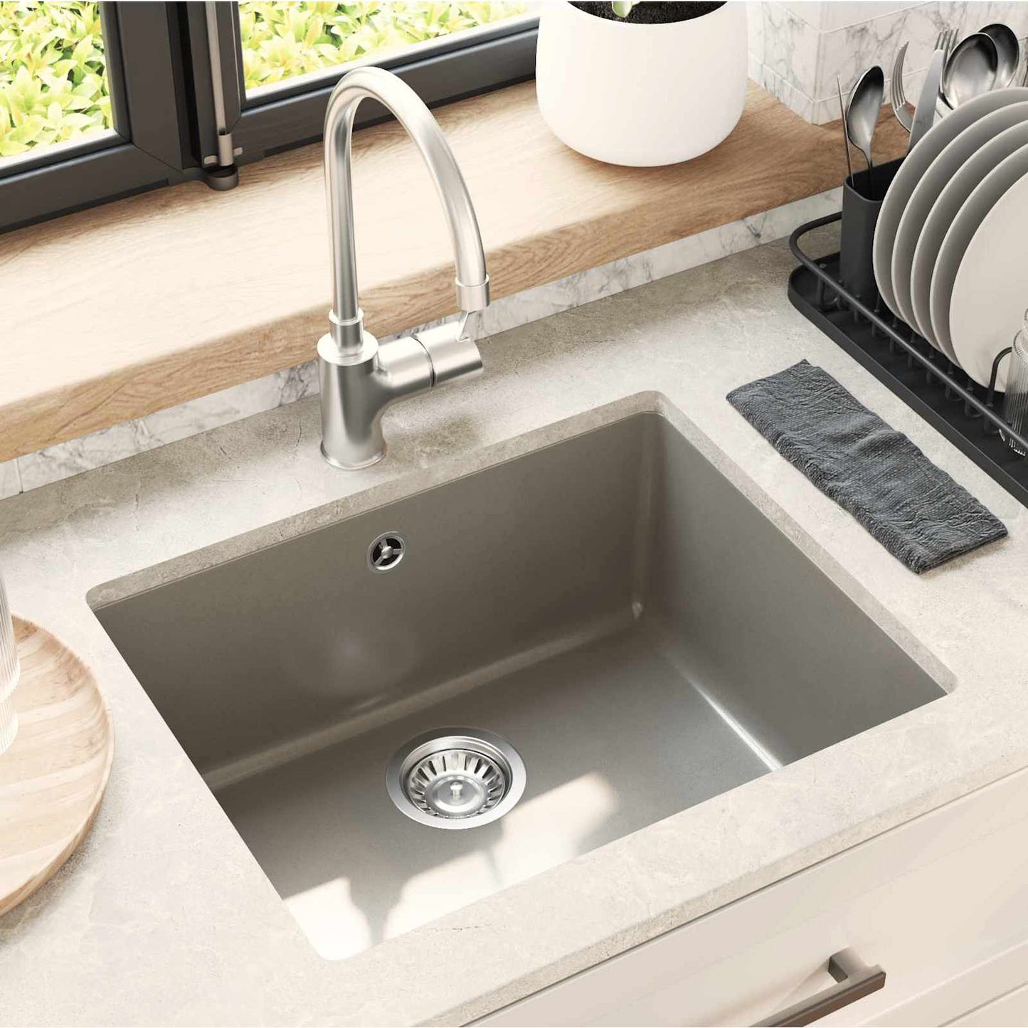 Waschbecken 80% Quarz Und 20% Harz