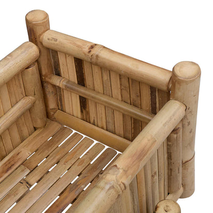 Gartenpflanzer Mit Halter Natur 100 X 38 X 114 Cm Bambus
