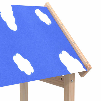Spielturm Braun 52,5 X 46,5 X 195 Cm Massives Kiefernholz