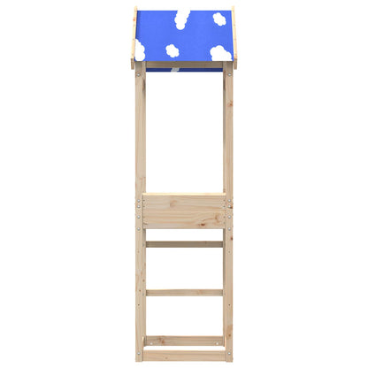 Spielturm Braun 52,5 X 46,5 X 195 Cm Massives Kiefernholz