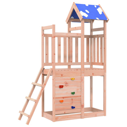 Spielturm Braun 110,5 X 52,5 X 215 Cm Massives Douglasienholz