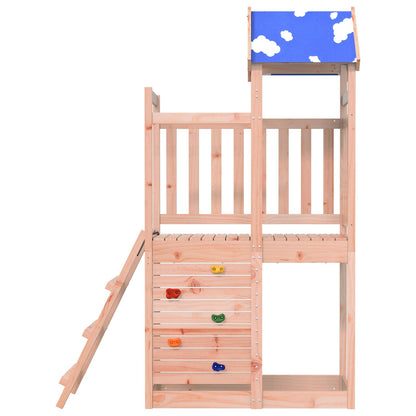 Spielturm Braun 110,5 X 52,5 X 215 Cm Massives Douglasienholz