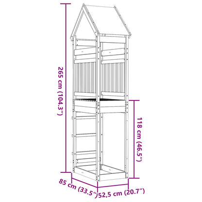 Spielturm Braun 52,5 X 85 X 265 Cm
