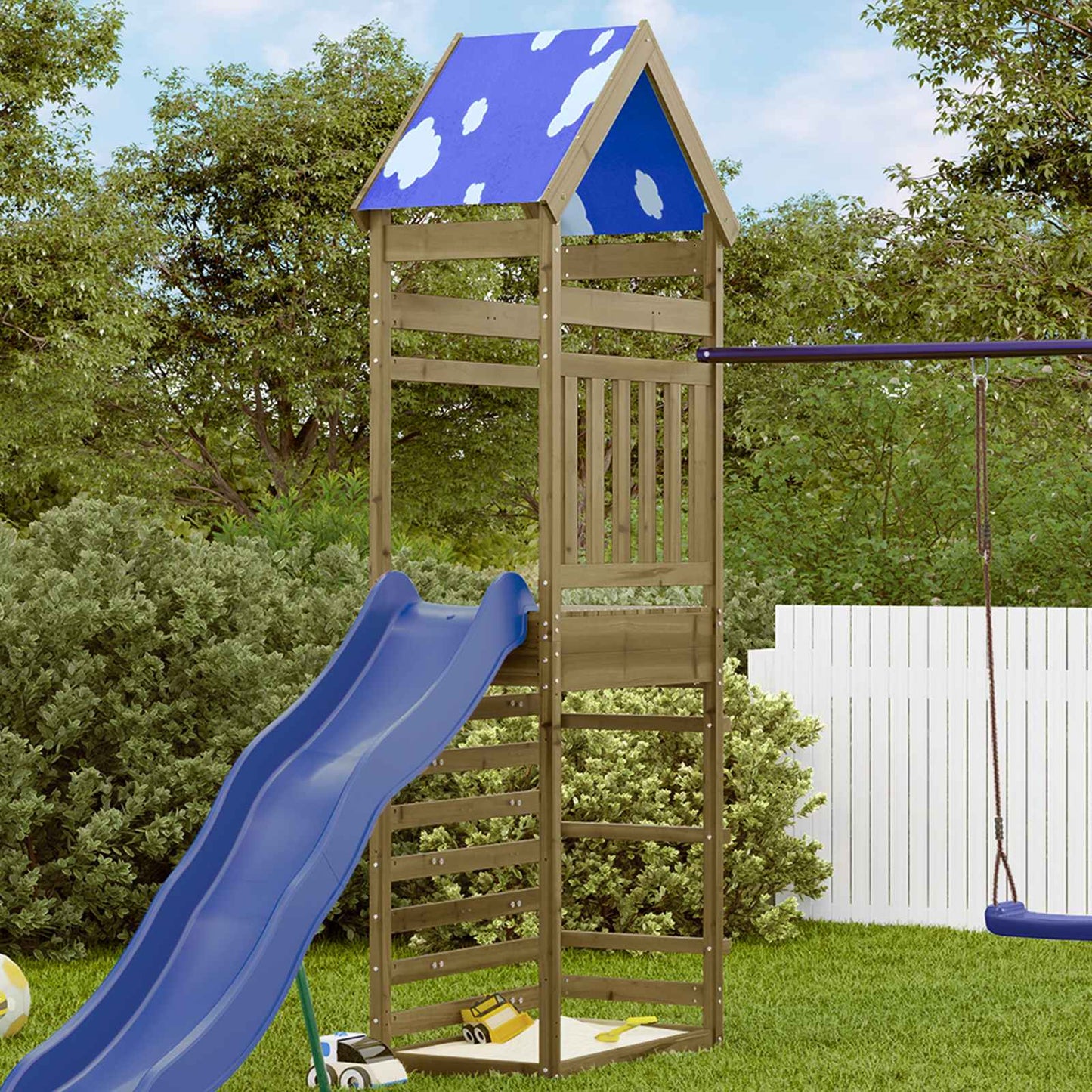 Spielturm Braun 52,5 X 85 X 265 Cm