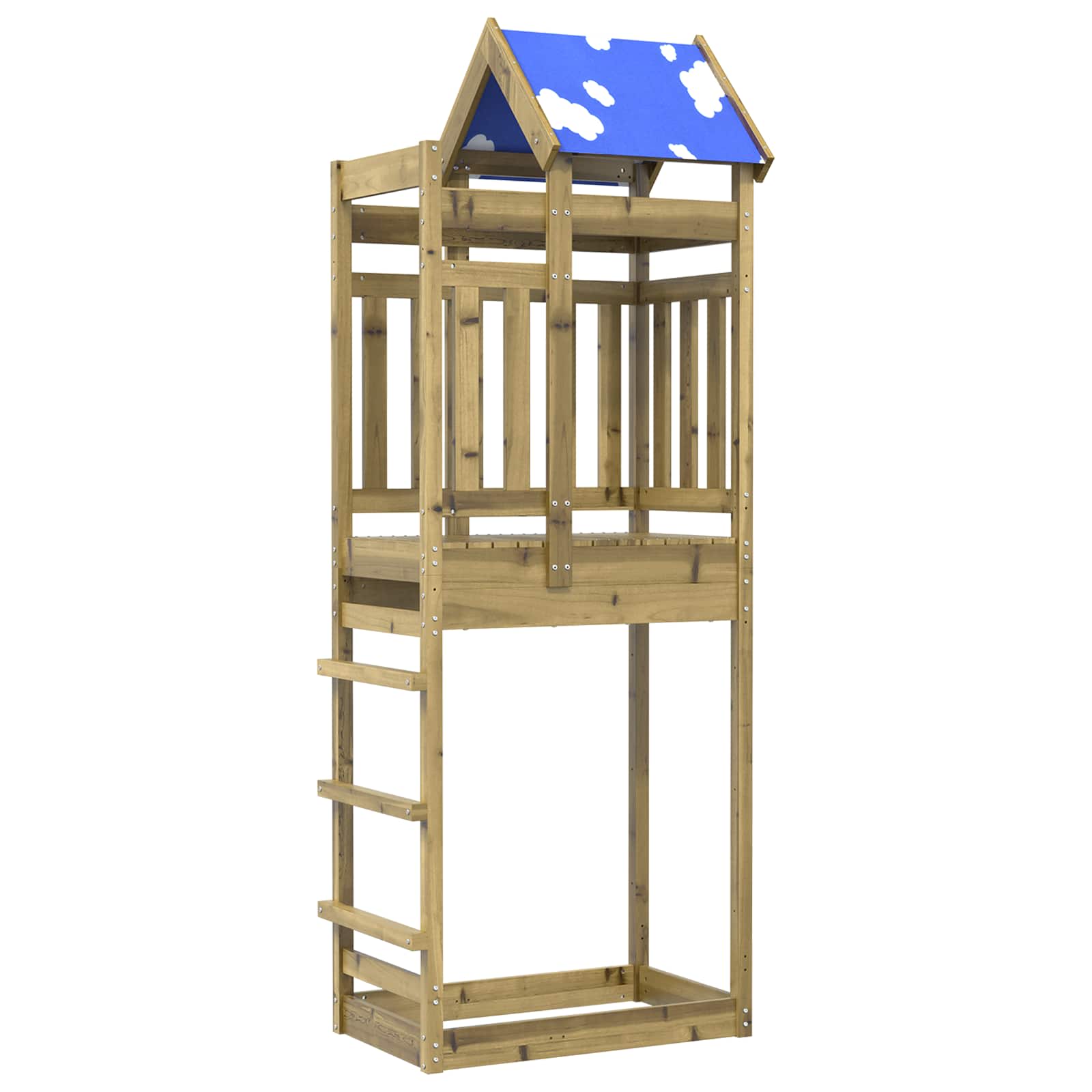 Spielturm Braun 85 X 52,5 X 239 Cm