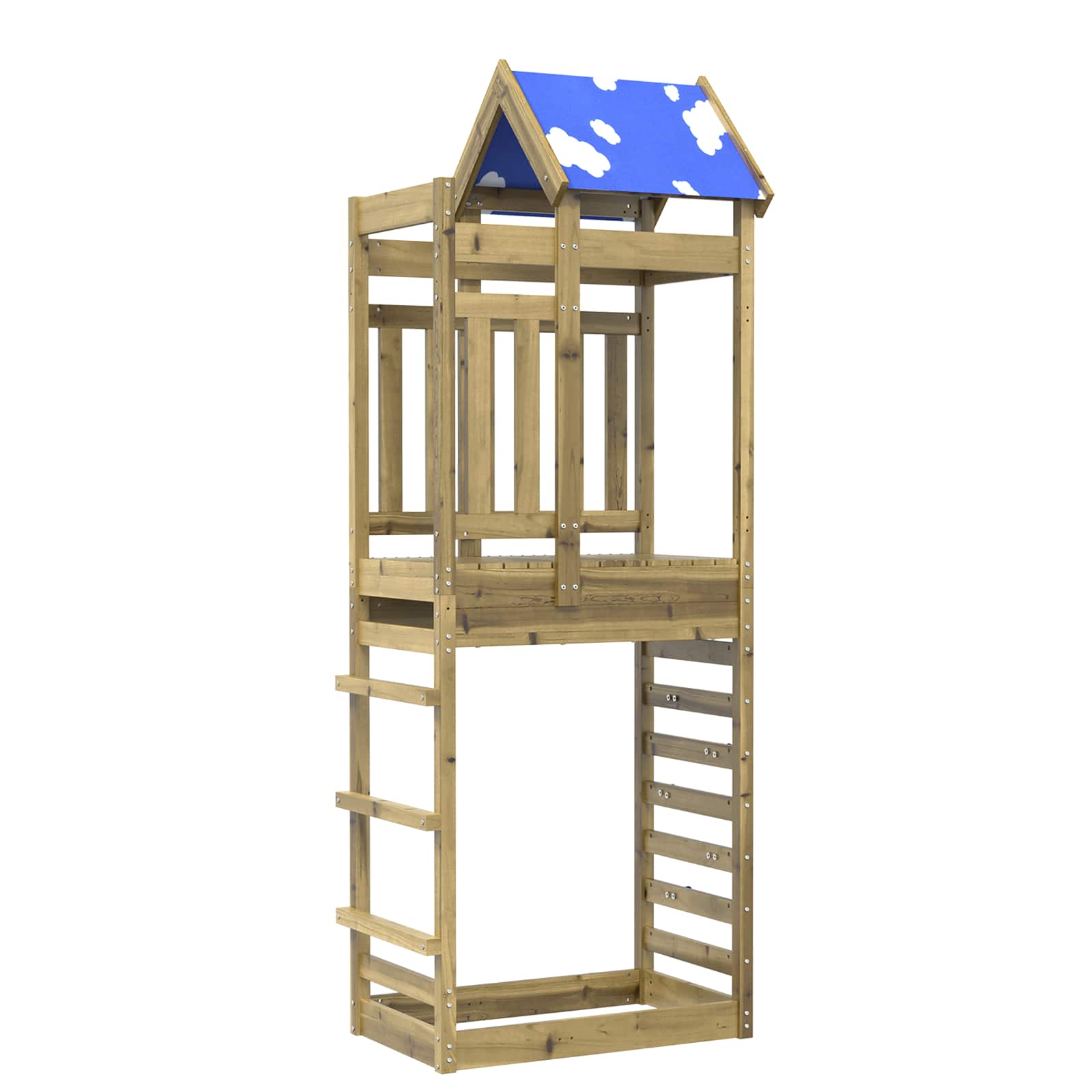 Spielturm Braun 85 X 52,5 X 239 Cm