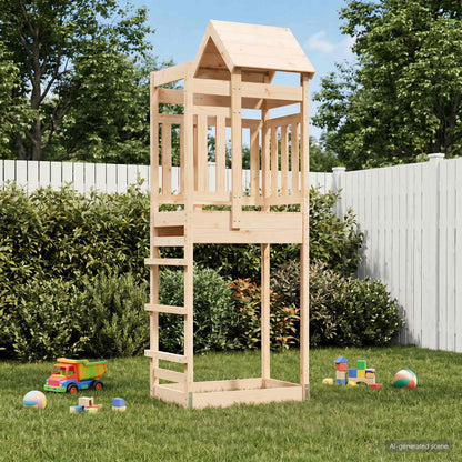 Spielturm Braun 52,5 X 85 X 238 Cm Massives Douglasienholz