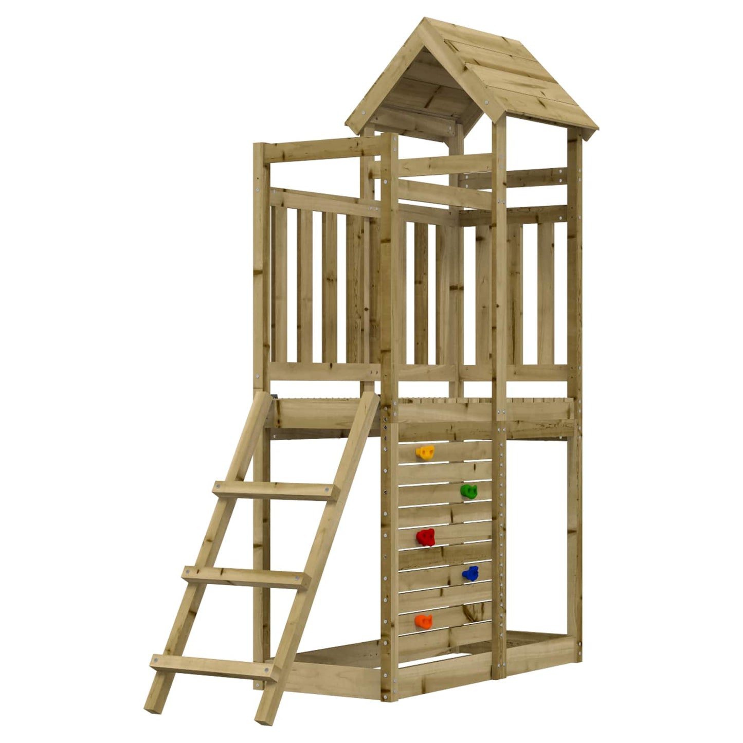 Spielturm 52,5X110,5X214 Cm Imprägniertes Kiefernholz