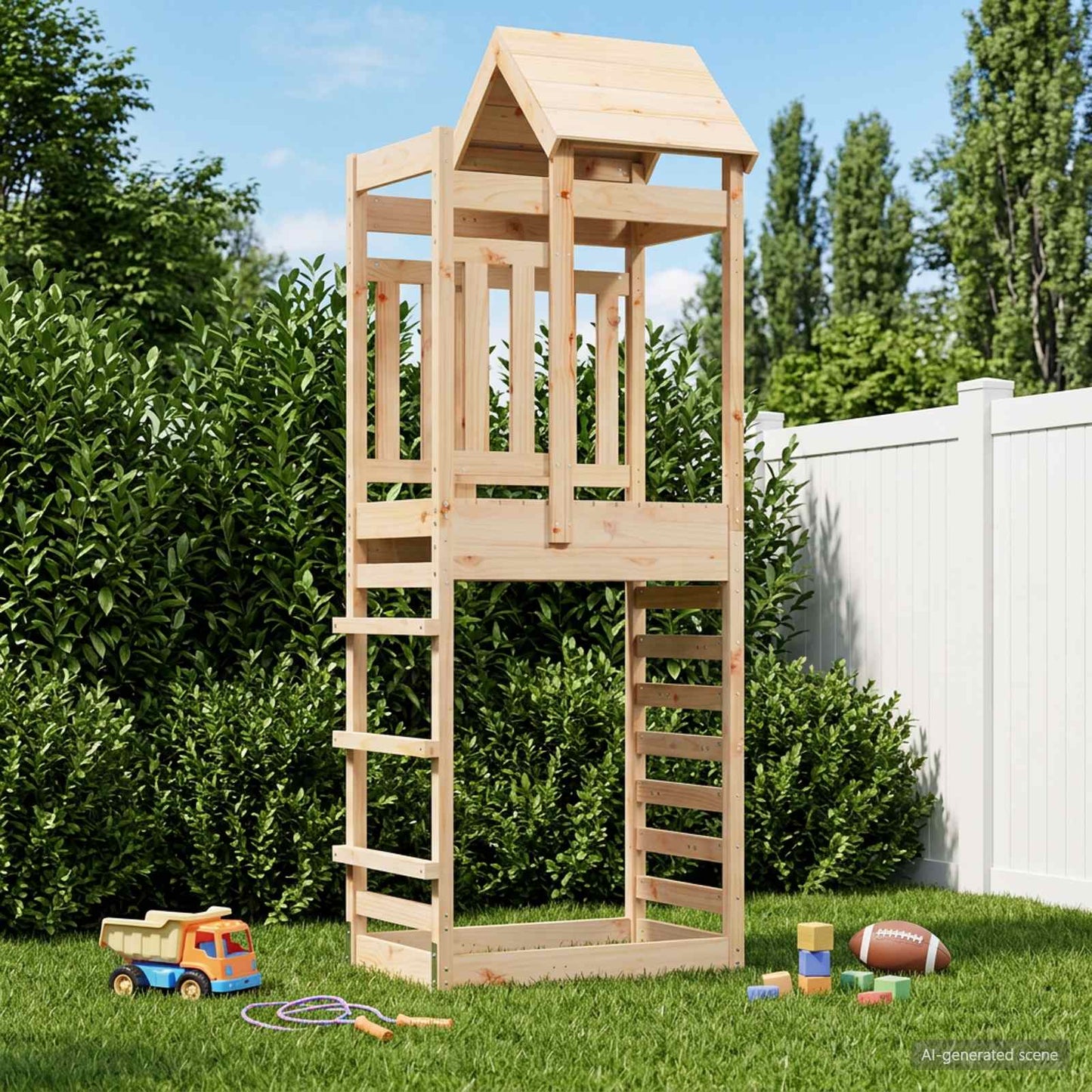 Spielturm Braun 52,5 X 85 X 238 Cm