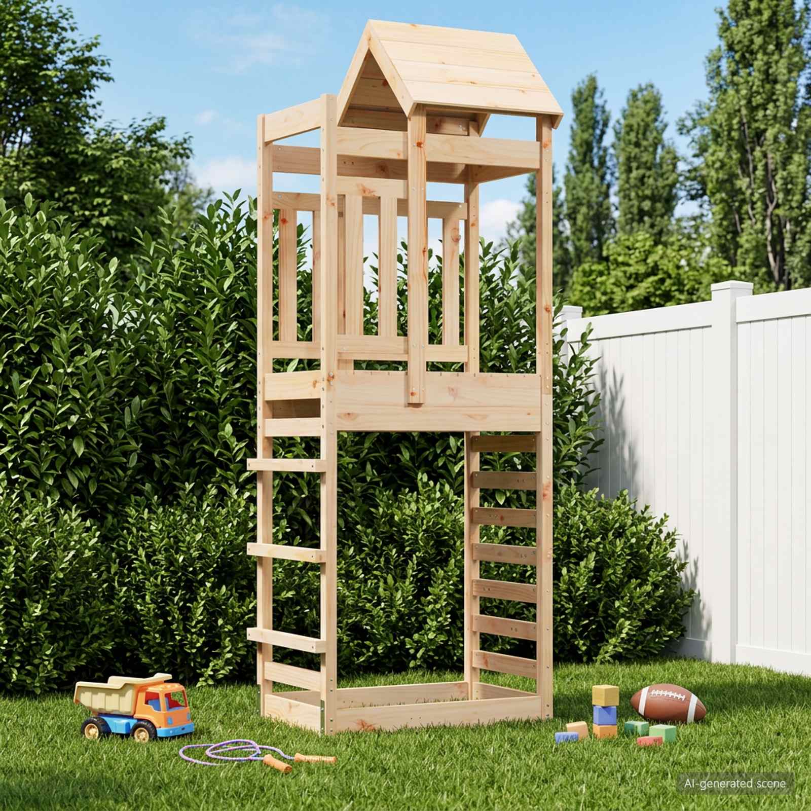 Spielturm Braun 52,5 X 85 X 238 Cm