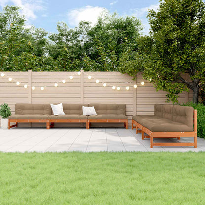 6-Tlg. Garten-Lounge-Set Massivholz Douglasie