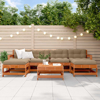 7-Tlg. Garten-Lounge-Set Kiefernholz Imprägniert