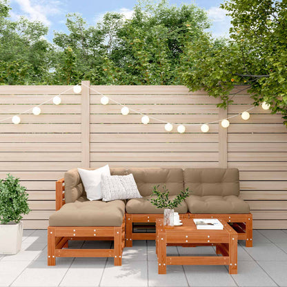 5-Tlg. Garten-Lounge-Set Massivholz Douglasie
